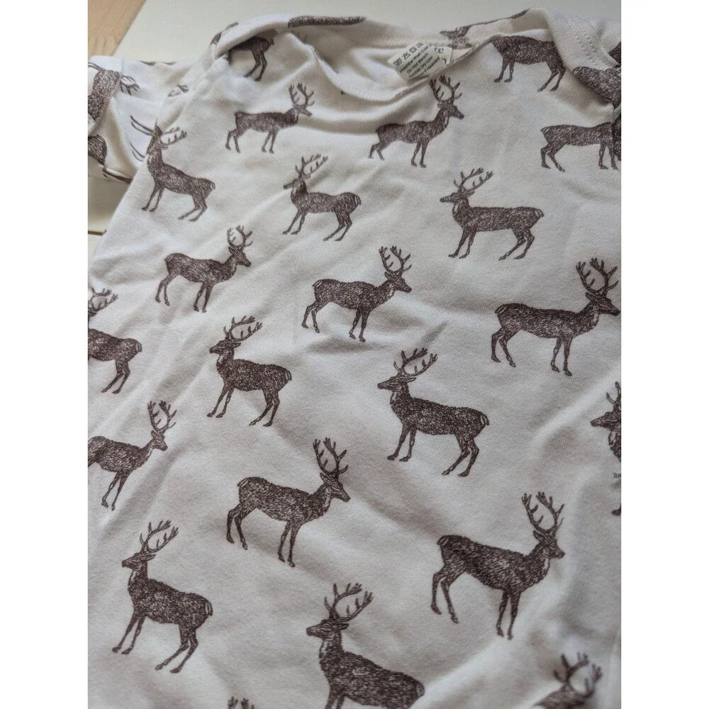Kate Quinn Organic Cotton Reindeer Onesie size 18-24 Months
